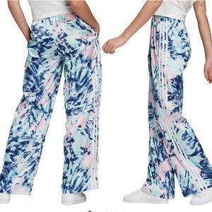 adidas originals blue  tie dye pants